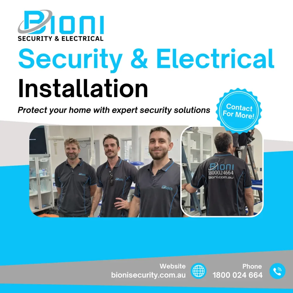 The Bioni Security & Electrical team, licensed installers in the Sutherland Shire